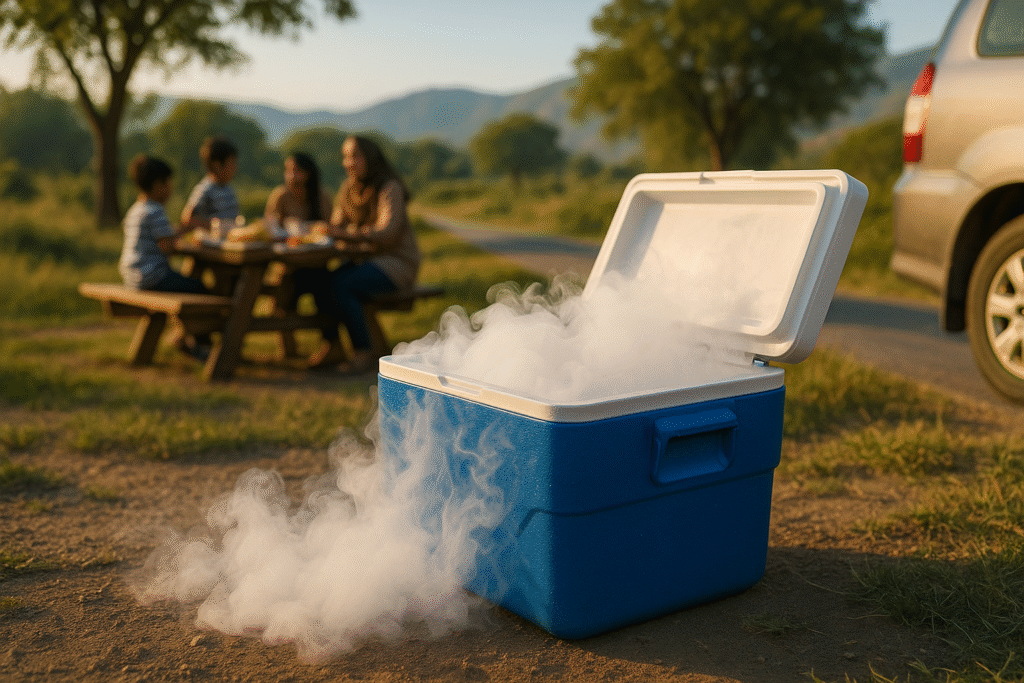 dry ice for outdoor