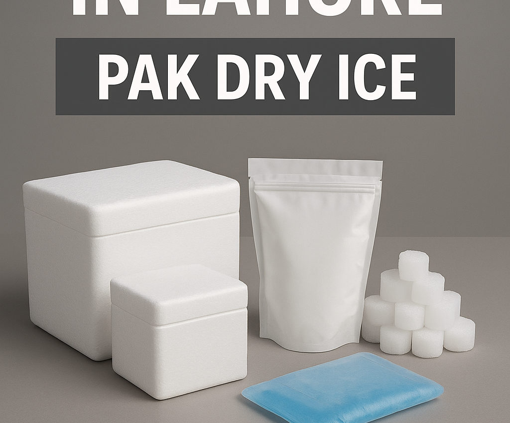 Bulk dry ice, ice gel packs, and thermocol boxes in Lahore by Pak Dry Ice