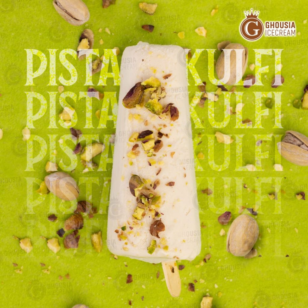 Traditional matka rabri kulfa and frozen ice creams in multan